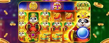 Pemandangan neon futuristik dengan tema game kasino